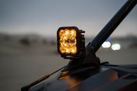 20-Present Polaris RZR A-Pillar LED Pod Kit, SS3 Sport Yellow Combo Diode Dynamics