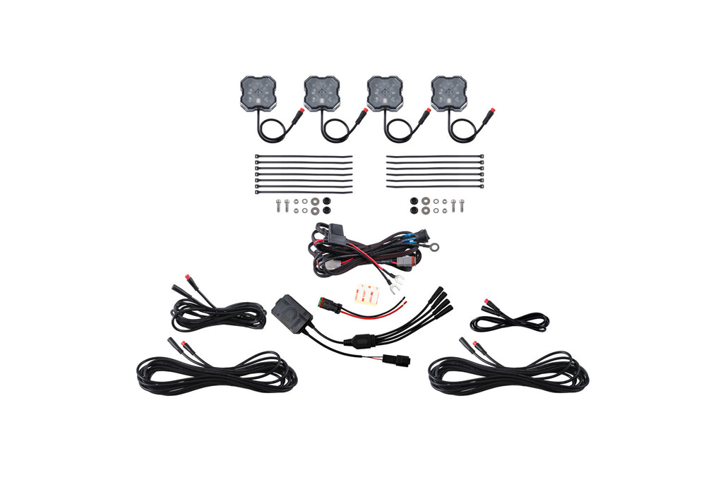 RGBW Rock Light Installer Kit w/Controller (4-pack)