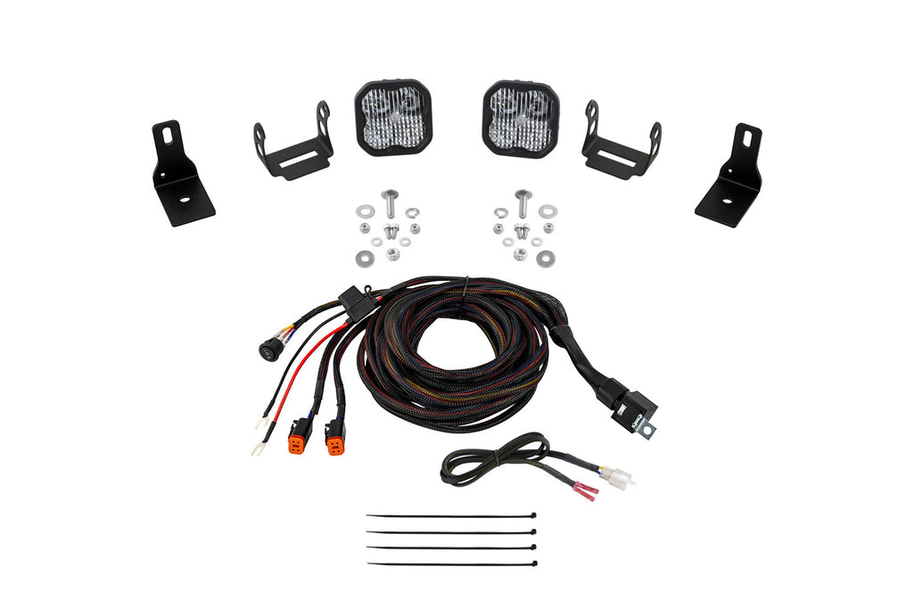 Stage Series Ditch Light Kit for 2022+ Ford Maverick, SS3 Sport White Combo