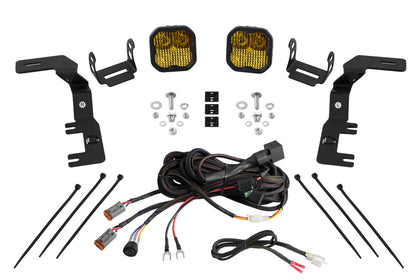 Stage Series Ditch Light Kit for 2023-Present Chevrolet Colorado SS3 Sport Yellow Combo Diode Dynamics