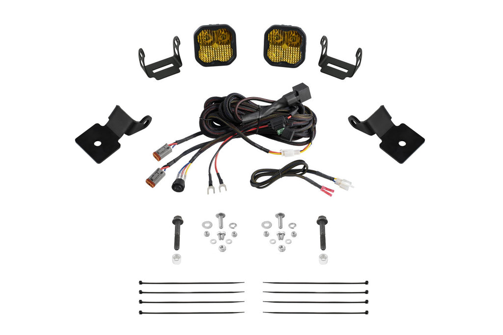 Stage Series SS3 A-Pillar Pod Kit for 2014-2018 Polaris RZR Sport Yellow Combo