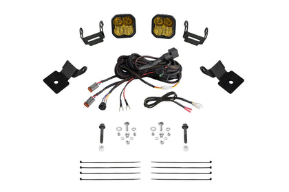 Stage Series SS3 A-Pillar Pod Kit for 2014-2018 Polaris RZR XP, Sport Yellow Combo Diode Dynamics