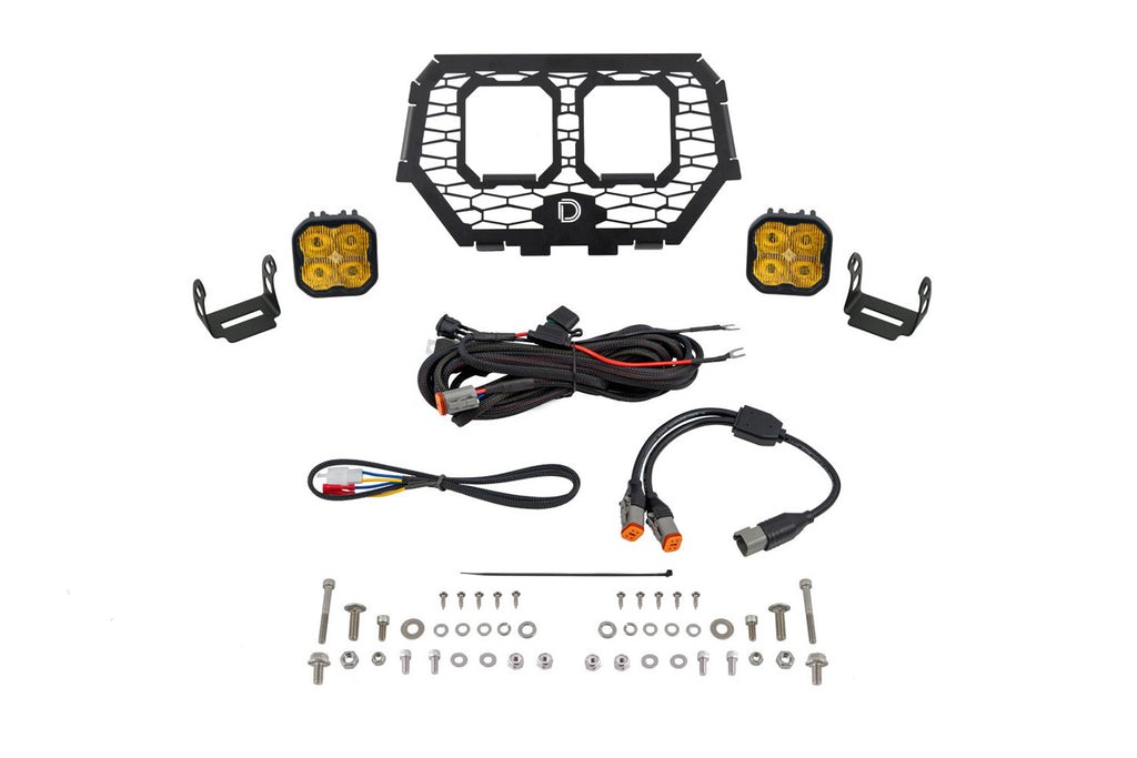 Stage Series LED Grille Kit for 2014-2018 Polaris RZR Pro Yellow Fog