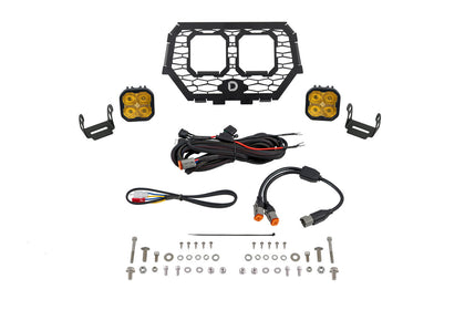 Stage Series LED Grille Kit for 2014-2018 Polaris RZR XP, Pro Yellow Fog Diode Dynamics