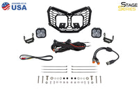 Stage Series LED Grille Kit for 2017-2024 Can-Am Maverick X3 Sport White Combo Diode Dynamics