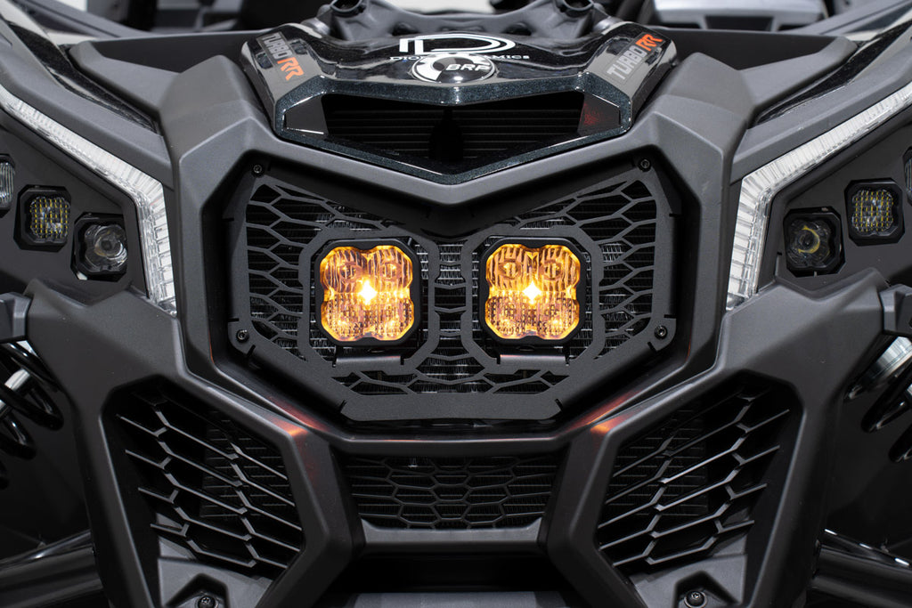 Stage Series LED Grille Kit for 2017-2024 Can-Am Maverick X3 Sport Yellow Fog Diode Dynamics