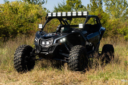 2017-2024 Can-Am Maverick X3 SS5 Pro CrossLink Roof White Combo Lightbar Kit Diode Dynamics