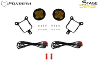 SS3 SAE/DOT Type Y Fog Light Kit Cool White (6000K) Pro (36 watts) White SAE Fog Diode Dynamics