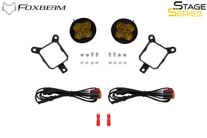SS3 SAE/DOT Type Y Fog Light Kit Cool White (6000K) Pro (36 watts) White SAE Fog Diode Dynamics