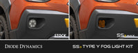 SS3 SAE/DOT Type Y Fog Light Kit Cool White (6000K) Pro (36 watts) White SAE Fog Diode Dynamics