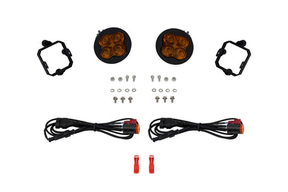 SS3 SAE/DOT Type NO Fog Light Kit Yellow (3000K) Max (38.5 watts) Yellow SAE Fog Diode Dynamics