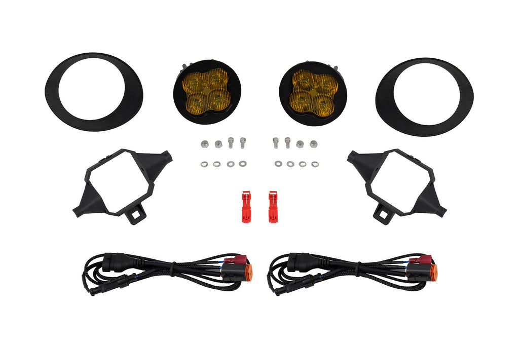 SS3 SAE/DOT Type TS Fog Light Kit Yellow (3000K) Sport (14.5 watts) Yellow SAE Fog Diode Dynamics