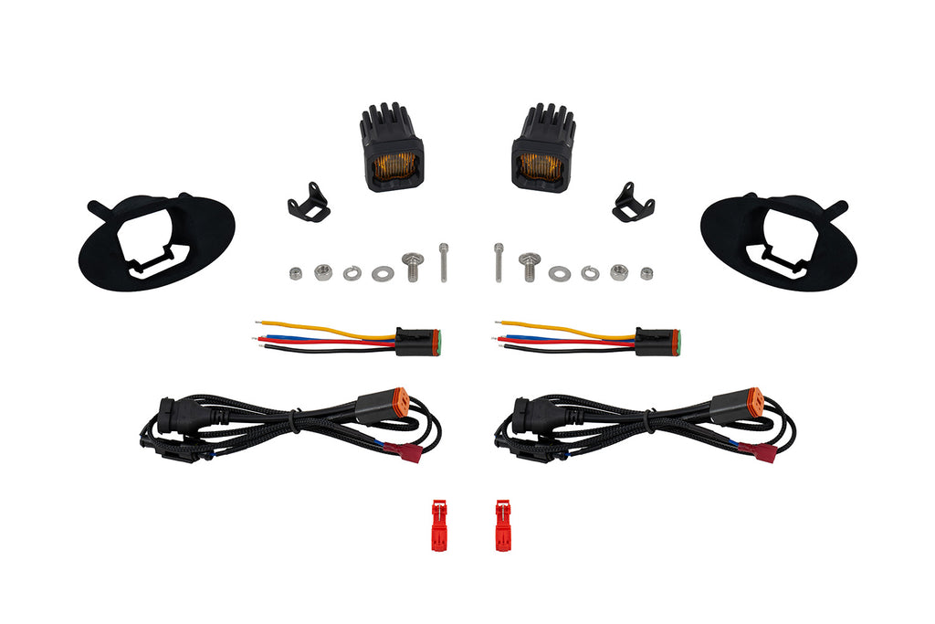 SSC1 SAE/DOT Type HA Fog Light Kit Yellow (3000K) 3569 Yellow SAE Fog Diode Dynamics