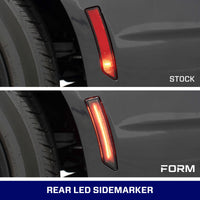 2024 Mustang LED Sidemarkers OEM Set Amber/Red Form Lighting