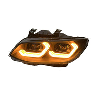 BMW E92 E93 LCI Laser Style LED Headlights (White/Yellow)