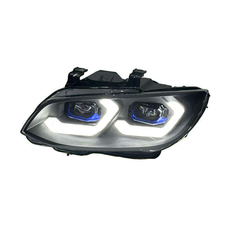 BMW E92 E93 LCI Laser Style LED Headlights (White/Yellow)