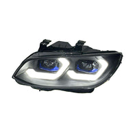 BMW E92 E93 LCI Laser Style LED Headlights (White/Yellow)