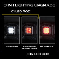 2021-2026 Ford F-150 Back Up Light Assembly LED Pod Reverse Kit for Ford F-150 2021-2026/Raptor 2024-2026 C1R
