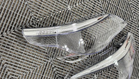 BMW E60 04-07 Pre-facelift Headlight Replacement Lenses w/LED Brows (Pair)