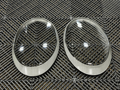 Porsche 997.1 997.2 997 Carrera Headlight Replacement Lenses (Pair) (Silver)