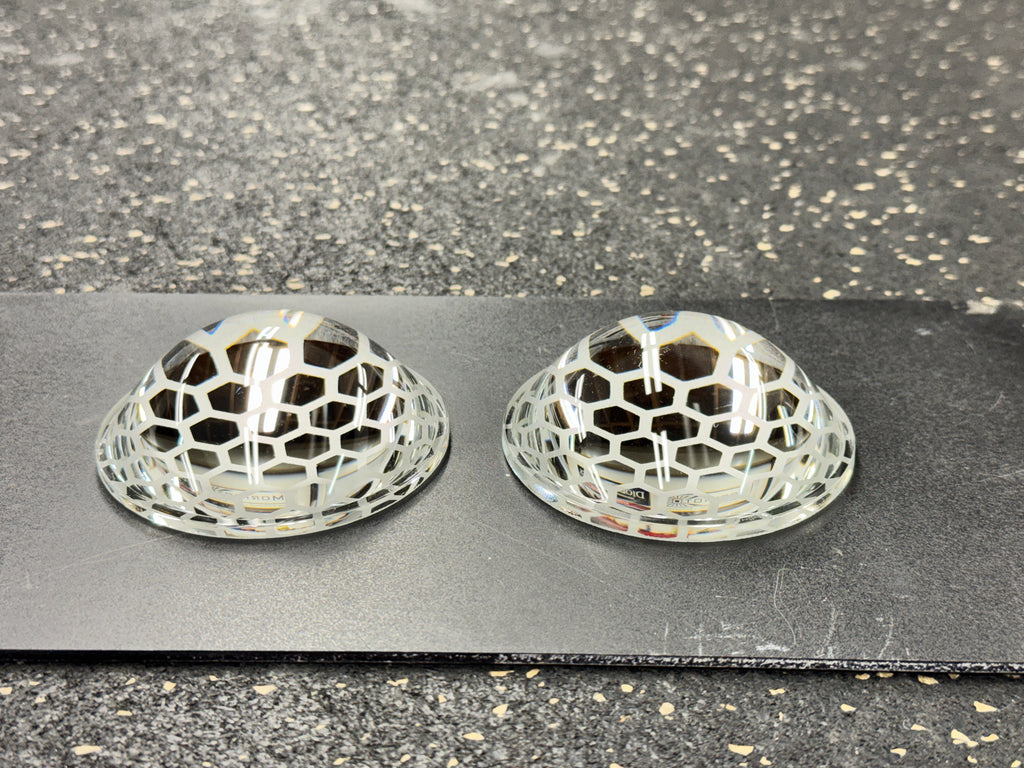 STi-R Clear Lenses - Honeycomb Etched (Closeout)