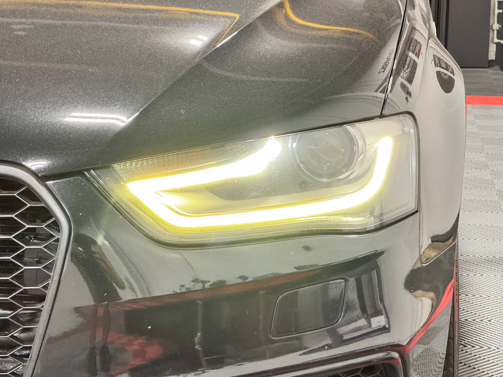 Audi A4 S4 B8.5 Headlight Lens Replacement Service & LED DRL Repair