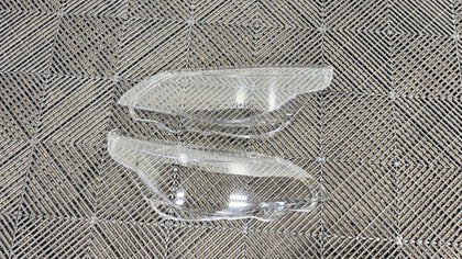 BMW E60 08-10 Facelift Headlight Replacement Lenses w/o LED Brows (Pair)