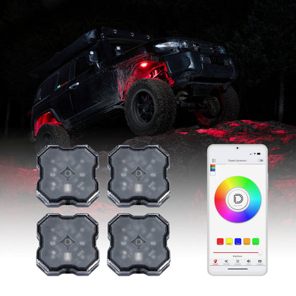 Stage Series SXS Rock Light Installer Kit  RGBW M8 (4-pack)