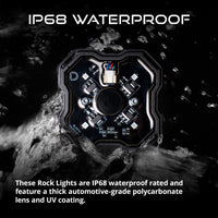 Stage Series Sxs Rock Light Installer Kit RGBW M8 W Controller 8 Pack