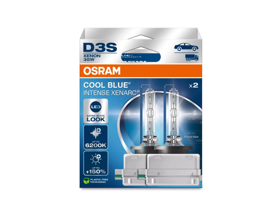 D3S Osram 66340CBN Cool Blue Intense Next Gen HID Xenon Bulbs (2 Pack)