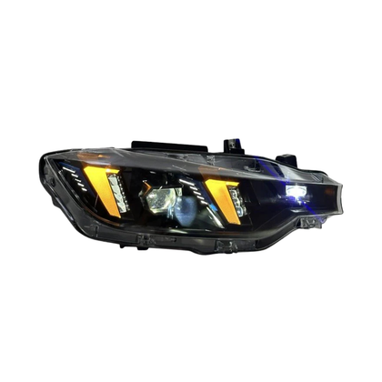 BMW F30 3 Series 12-19 Snake Eyes Style LED Headlights (White)