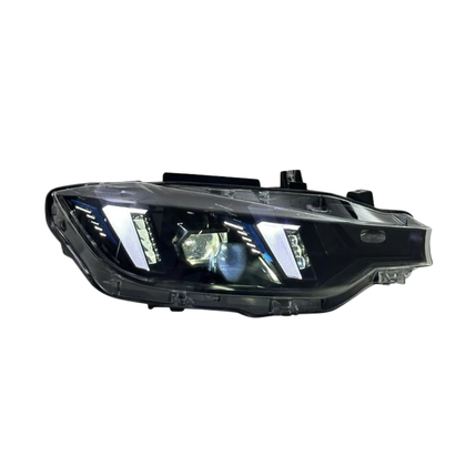 BMW F30 3 Series 12-19 Snake Eyes Style LED Headlights (White)