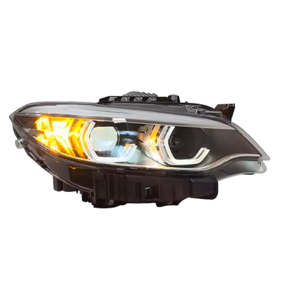 BMW F22 2 F87 M2 Series 14-21 LCI Ikon Style LED Headlights (White)