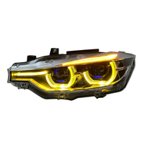 BMW F30 3 Series 12-19 LCI Style LED Projector Headlights (White/Yellow)