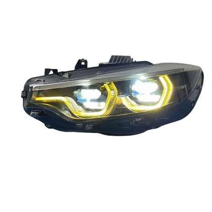 BMW F80 M3 F82 M4 F32 Coupe LCI Style LED Projector Headlights (White/Yellow)