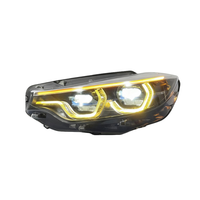 BMW F80 M3 F82 M4 F32 Coupe LCI Style LED Projector Headlights (White/Yellow)