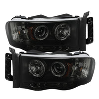 Spyder Dodge Ram 1500 02-05 03-05 Projector Headlights LED Halo LED Blk Smke PRO-YD-DR02-HL-BSM