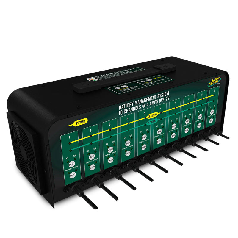 10-Bank 6V/12V, 4A Selectable Battery Charger