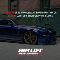 Air Lift Performance 2005-2014 Ford Mustang (S197) Front Kit (3/8 Fittings Not Included)