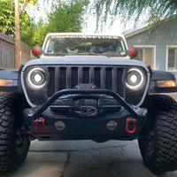 Oracle Oculus Bi-LED Projector Headlights for Jeep JL/Gladiator JT - Matte Blk - 5500K