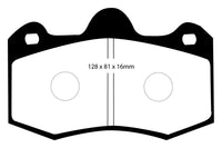 EBC 10+ Lotus Evora 3.5 Redstuff Front Brake Pads