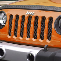 Rugged Ridge Mesh Grille Insert Black 07-18 Jeep Wrangler