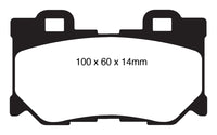 EBC 08-13 Infiniti FX50 5.0 Redstuff Rear Brake Pads