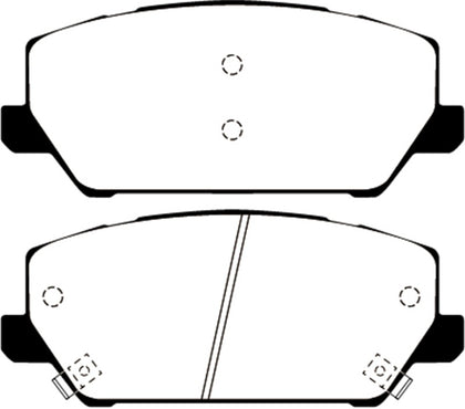 EBC 2019+ Hyundai Veloster (2nd Gen) 2.0L Turbo N Greenstuff Front Brake Pads