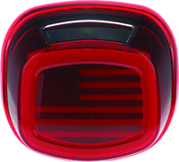 Kuryakyn Freedom Taillight Red Lens With License Light