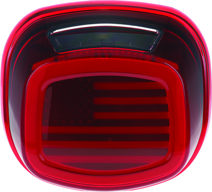 Kuryakyn Freedom Taillight Red Lens With License Light