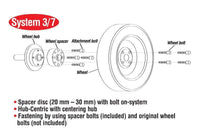 Eibach Pro-Spacer System 16-17 Ford Focus RS 20mm Thickness Black