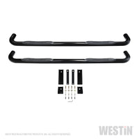 Westin 2019 Chevrolet Silverado/Sierra 1500 Crew Cab E-Series 3 Nerf Step Bars - Black