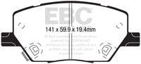 EBC 2015+ Fiat 500X 1.4L Turbo Greenstuff Front Brake Pads