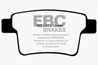 EBC 04-07 Ford Five Hundred 3.0 Yellowstuff Rear Brake Pads